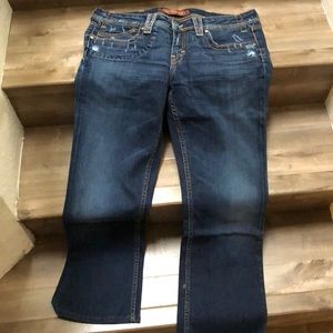 Yanuk distressed low rise jeans 32
